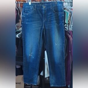 💙👖 Michael Kors Boyfriend Dark Blue Straight Leg Jeans | Size 12 💙👖